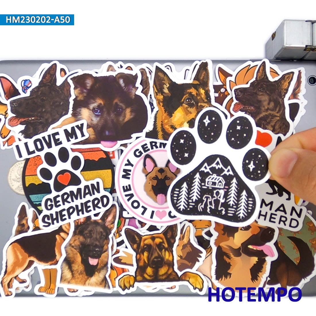 I love my german shepherd car sticker 2025