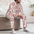 thumbnail image 6 of KLL Bow With Sugar Skull Sleepwear Mens Flannel Pajamas,Long Cotton Pj Set, 6 of 7
