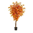 thumbnail image 1 of 5 Autumn Ficus Artificial Fall Tree, 1 of 1