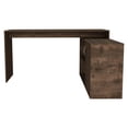 thumbnail image 6 of HQZX Modern L-Shaped Computer Desk, Adult Lap Desks with Open and Closed Storage, 45.9 x 59.6 in, Brown, 6 of 8