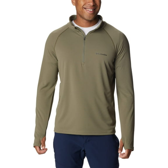 Columbia Men's Narrows Pointe Half Zip, Stone Green/Olive Green, 3X Big