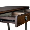 thumbnail image 4 of Leick Empiria 2 Drawer Wood Console Table in Walnut and Foundry Bronze, 4 of 6