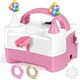 thumbnail image 1 of Electric Balloon Pump, Dual-Nozzle Portable Balloon Pump, Electric Balloon Inflator Pump Kit for Birthday Party Decorations, Weddings, Festivals and Party（Pink）, 1 of 8
