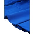 thumbnail image 5 of DARING DIVA Women's Peplum Blazer Pencil Skirt 2 Pcs Suit Set M Royal Blue, 5 of 6