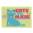 thumbnail image 1 of Humorous Cutting Board, Colorful Cartoon Cats are Aliens Compositions Funny, Decorative Tempered Glass Cutting and Serving Board, in 3 Sizes, by Ambesonne, 1 of 2