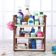 thumbnail image 6 of HOOWIFFY 1-Pack Multi-Layer Plastic Bathroom Storage Shelf Organizer Rack for Bathroom Essentials and Accessories, 6 of 7