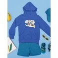 thumbnail image 3 of Kids Riding A Rocket Hoodie Juniors -Image by Shutterstock,  Small, 3 of 4