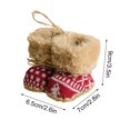 thumbnail image 3 of Uuiauoio Festive Red Fabric Christmas Boot Ornaments for Tree and Home Holiday Decorations, 3 of 4
