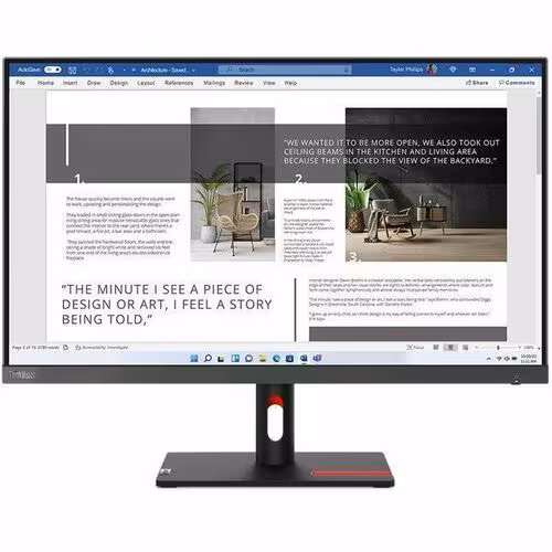 Lenovo ThinkVision S27i-30 27", 1920 x 1080, Storm Gray, 63DFKAT4US