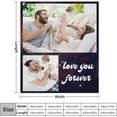 thumbnail image 4 of Personalised Blanket, Custom Blanket with Photos Text.Custom Blanket with Photo Collages.Father, Mom, Lover, Kids, Friends, Birthday, Christmas - Personalised Gifts for Women Men, 180x200cm, 4 of 6