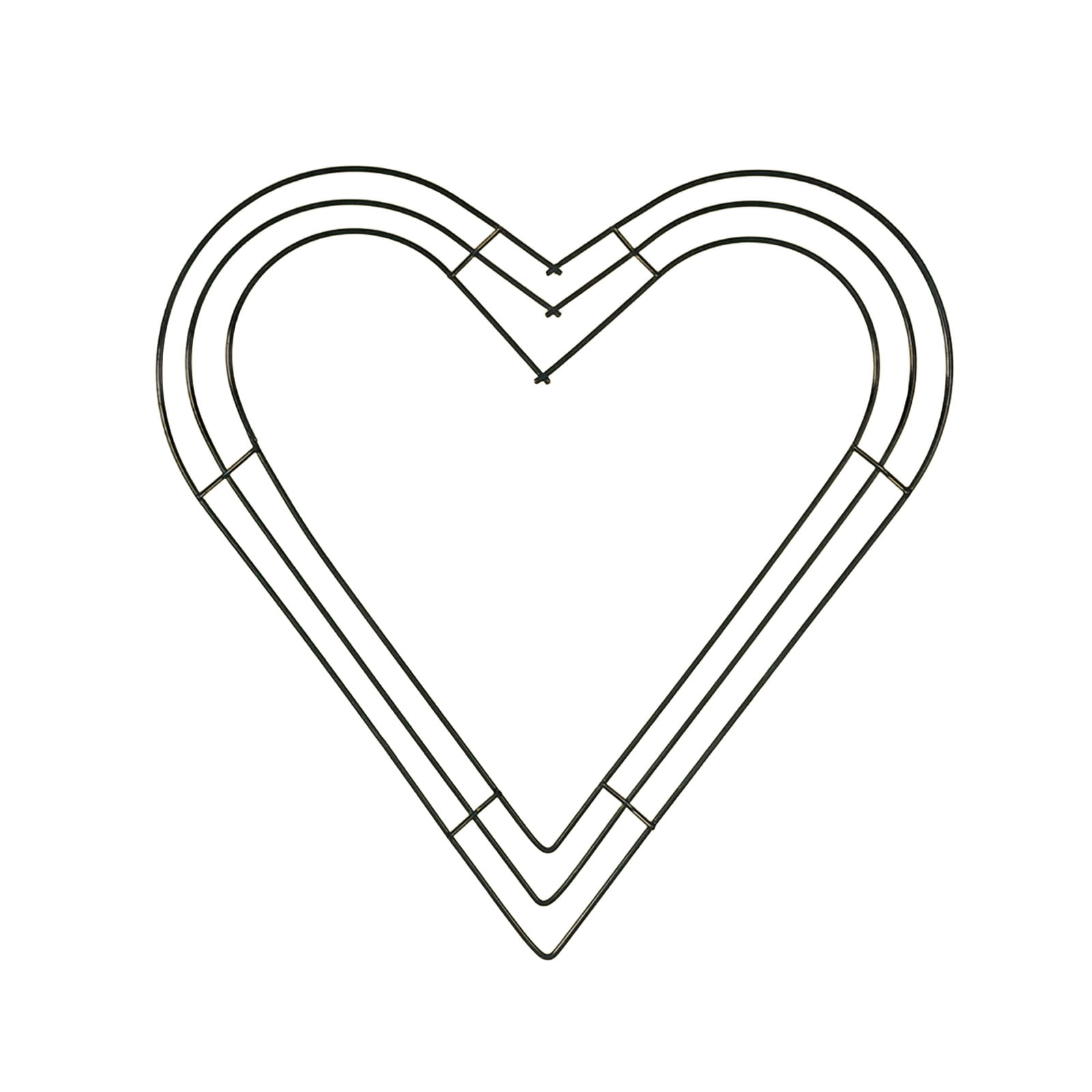 1 Pcs Heart Metal Wreath Frame, Metal Heart Shape Dream Catcher Rings Macrame Wreath Floral Hoop for Home Car DIY Craft Wedding Wall Hanging Decorations