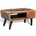 thumbnail image 5 of vidaXL Coffee Table with Curved Edge 1 Drawer Reclaimed Wood, 5 of 5