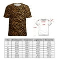 thumbnail image 2 of Leopard Print Pattern Women's Short Sleeve Tops Casual Blouses T Shirt, 2 of 6