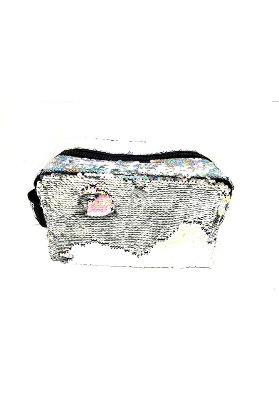 Cosmetic Beauty Bag Makeup Pencil Case Pouch Flip Sequin New