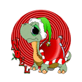 thumbnail image 3 of CafePress - Noel Turtle T Shirt - Men's Classic Cotton T-Shirts, 3 of 3