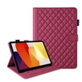 thumbnail image 3 of For Xiaomi Redmi Pad SE 11 inch Released 2023 Case, Rhombus Pattern Multiple Viewing Angles Stand Slim Folio Cover (Red), 3 of 6