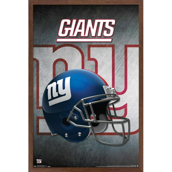 NFL New York Giants - Helmet 16 Wall Poster, 14.725" x 22.375", Framed