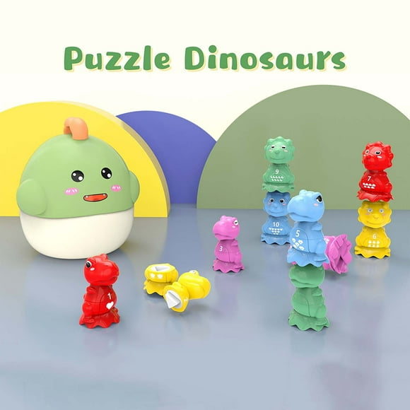 Educational Dinosaur Digital Stacking Game For Kids' Learning Math Adventure Stacking Game Blending Dinosaurs And Numbers