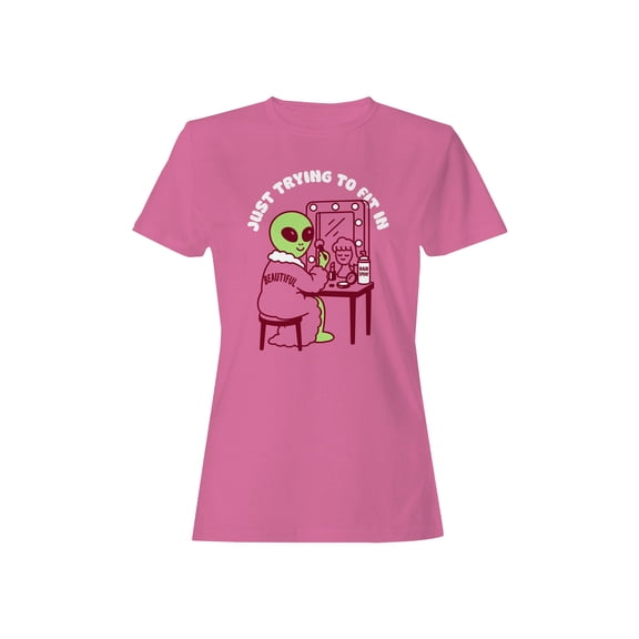 Alien Mirror Beauty Humor Art Women's T-shirt