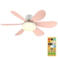 thumbnail image 4 of Luz de ventilador de techo con Base E26/E27, lámpara de techo moderna de 30W, lámpara de 3 velocidades, ventilador de techo regulable para el hogar, oficinas y dormitorio, 4 of 9