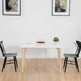 thumbnail image 3 of Topbuy 2 PCS Steel Chairs Dining Side Tolix Chairs Armless with High Cross Back Black, 3 of 7