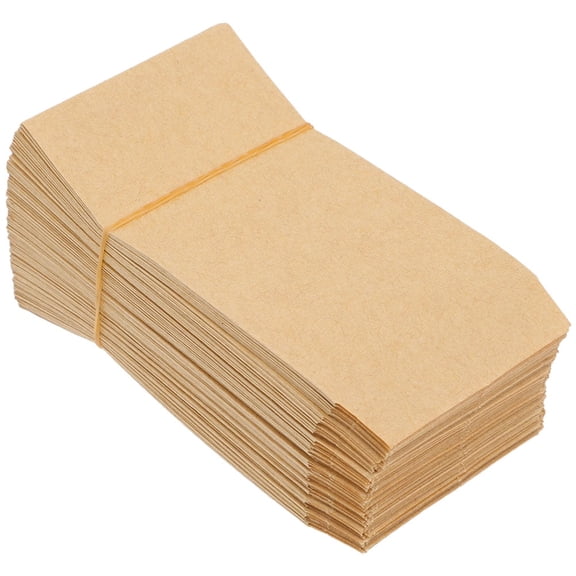 Leifggao 100pcs Kraft Paper Brown Envelopes Bags for Corn Wheat Rice Packaging and