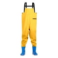 thumbnail image 4 of Bainana Little Boys Girls Jumpsuit Solid Color Sleeveless Suspender Clothes Set Casual Waterproof Kids Waders With Boots Yellow Size, 4 of 8