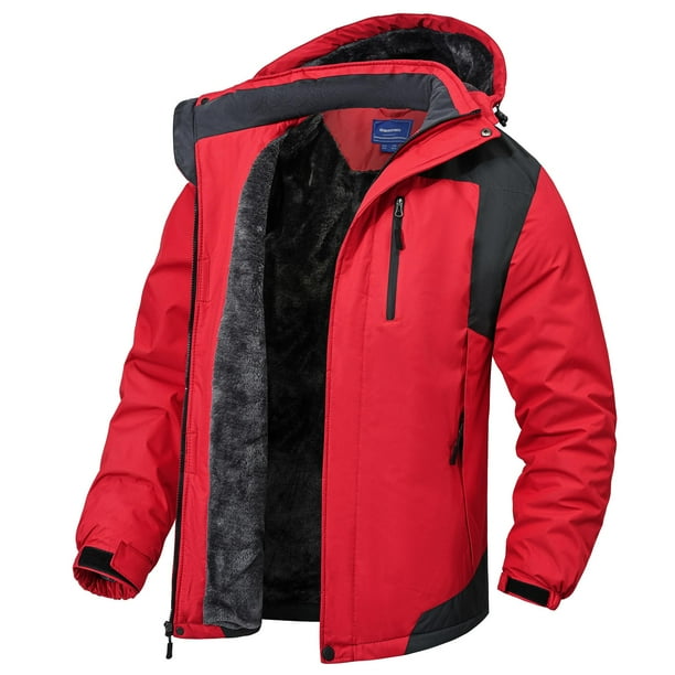 Chaqueta de invierno Rapoo Waterproof Windbreaker para hombre roja 2XL