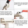 thumbnail image 5 of Drado 1/2" Brass Faucet Connection, 1000L Tank Adapter Faucet, Rainwater Collector Faucet for Garden, Tank, 5 of 5