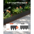 thumbnail image 5 of KFFKFF Iron Garden Border, Set of 6, 40 x 8 inches, Corrosion-Proof Metallic Garden Border, Flexible Outdoor Edging, Robust Grass Divider, Simple to Set Up, Black Divider for Yard Pathway Flower Bed, 5 of 9