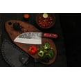 thumbnail image 6 of Official Original Serbian Kitchen Hand Forged Chef Knife with Leather Sheath - Made in Almazan Spain, 6 of 6