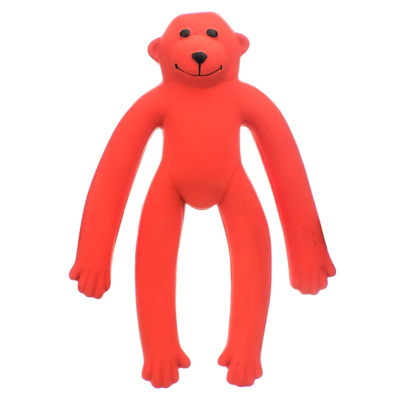 squeaky rubber monkey dog toy