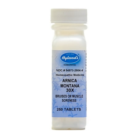 Hyland's Arnica Montana 30X Tablets, Natural Homeopathic Relief of Bruises & Muscle Soreness, 250