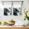 thumbnail image 3 of Green Black Mountain Kitchen Towels Set of 1, Forest Pine Trees Abstract Art Absorbent Dish Towels for Kitchen, Microfiber Hand Towel, Quick Drying Tea Towel for Cleaning Decorative Dishcloths, 3 of 7