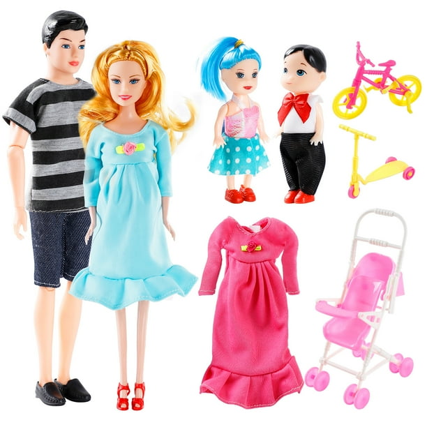 Juego de munecas embarazadas de plastico muneca familiar con un bebe en la barriga muneca mami Walmart en linea