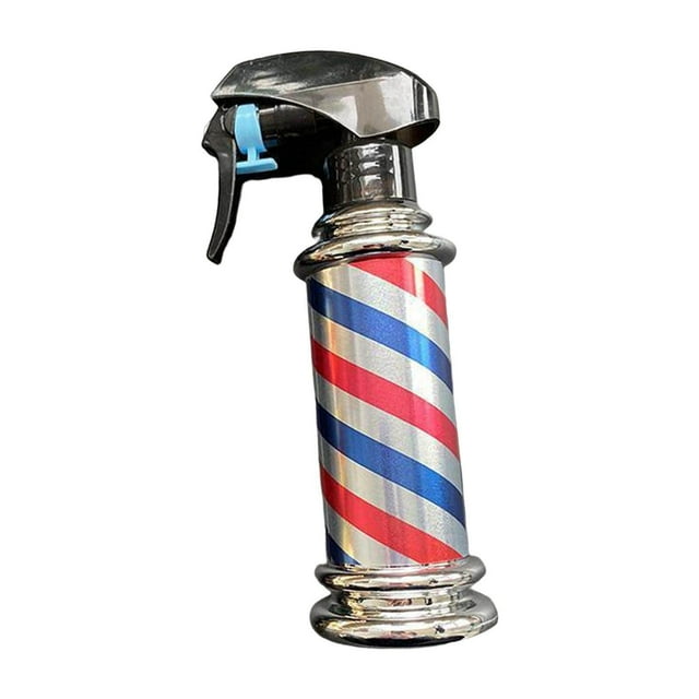 fastboy Multifunctional Barber Spray Bottle Retro Stripes for Salon Barber Studio Grey