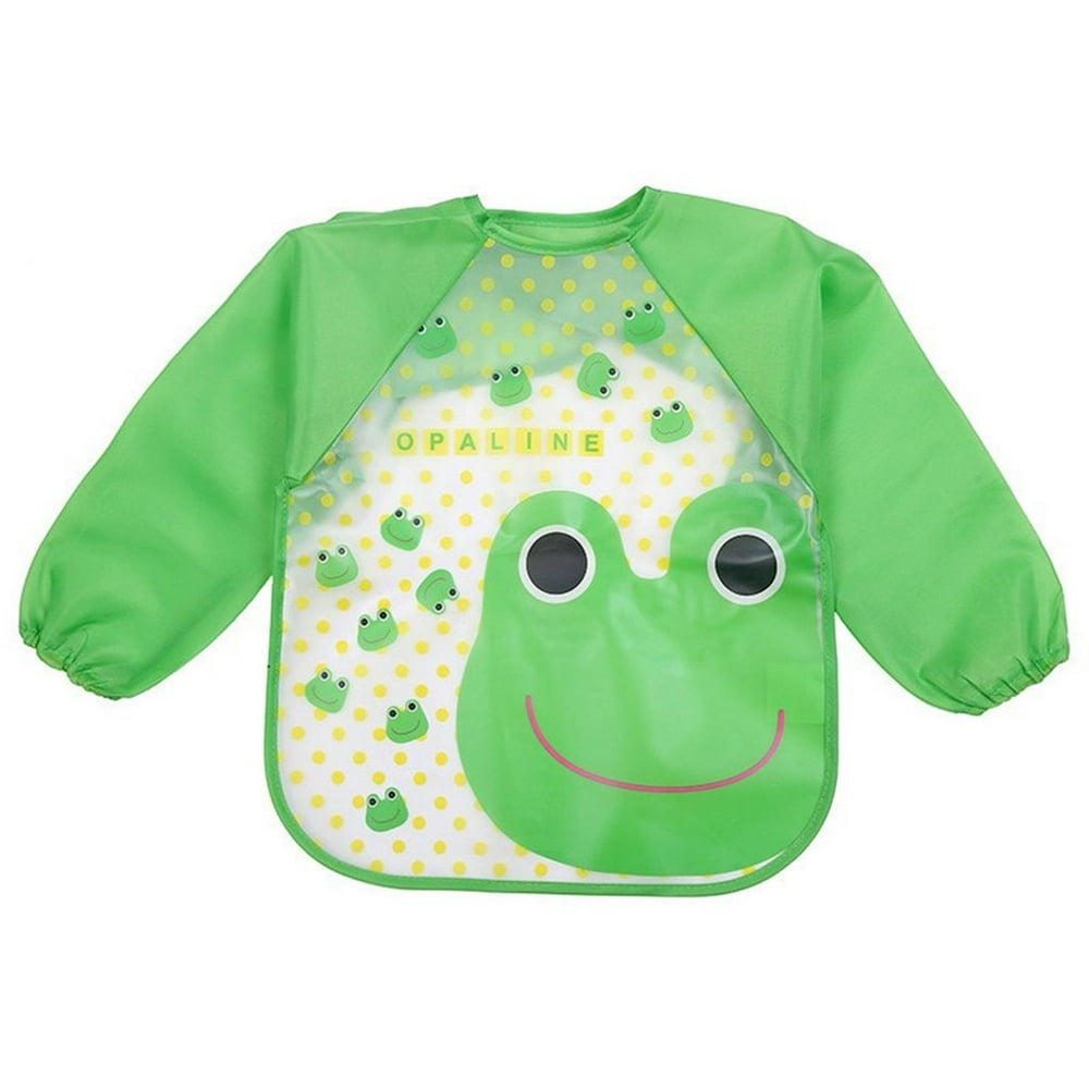 TureClos Lovely Baby Bibs Infant Long Sleeve Waterproof Baby Feeding