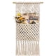 thumbnail image 1 of Organizador de almacenamiento de revistas, soporte para poste, bolsillo colgante de tejido de algodón para montaje en pared, decoración del hogar, marfil Adepaton LKX-1969, 1 of 9