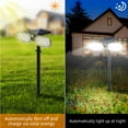 Solar Lights Outdoor, Solar Security Light, Stay On or Motion On/Off Mode, Dusk to Dawn
