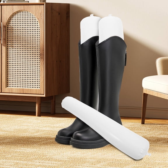 DECORNIJIA Boot Shaper Shoe Holder PVC 3 Pairs Inflatable for Women