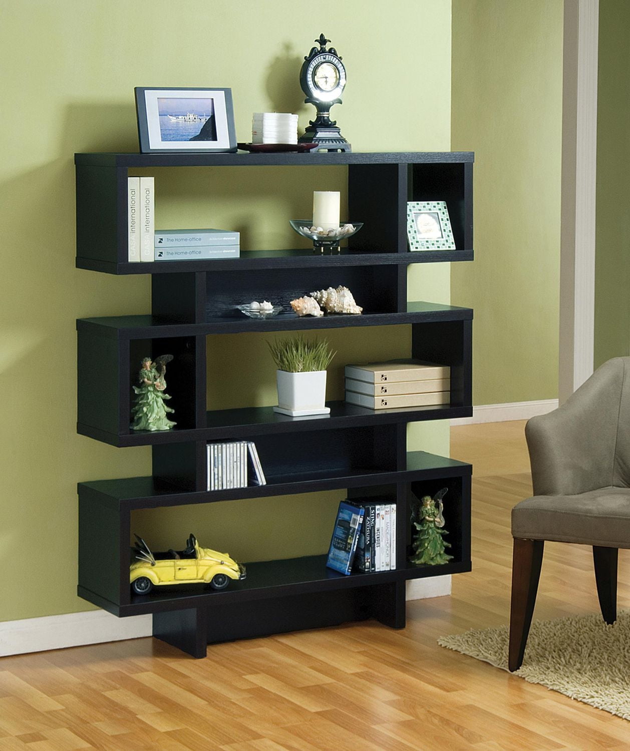 3-Tier Display Shelf, Black