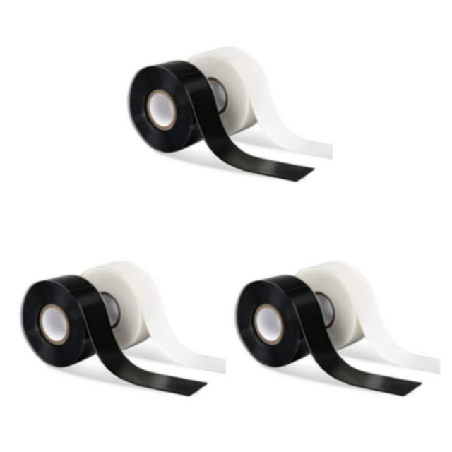 Transemion 2piece Silicone Repair Tape High Insulation And Easy Operation Prevent Leakage Cuttable Large Amount 3Set