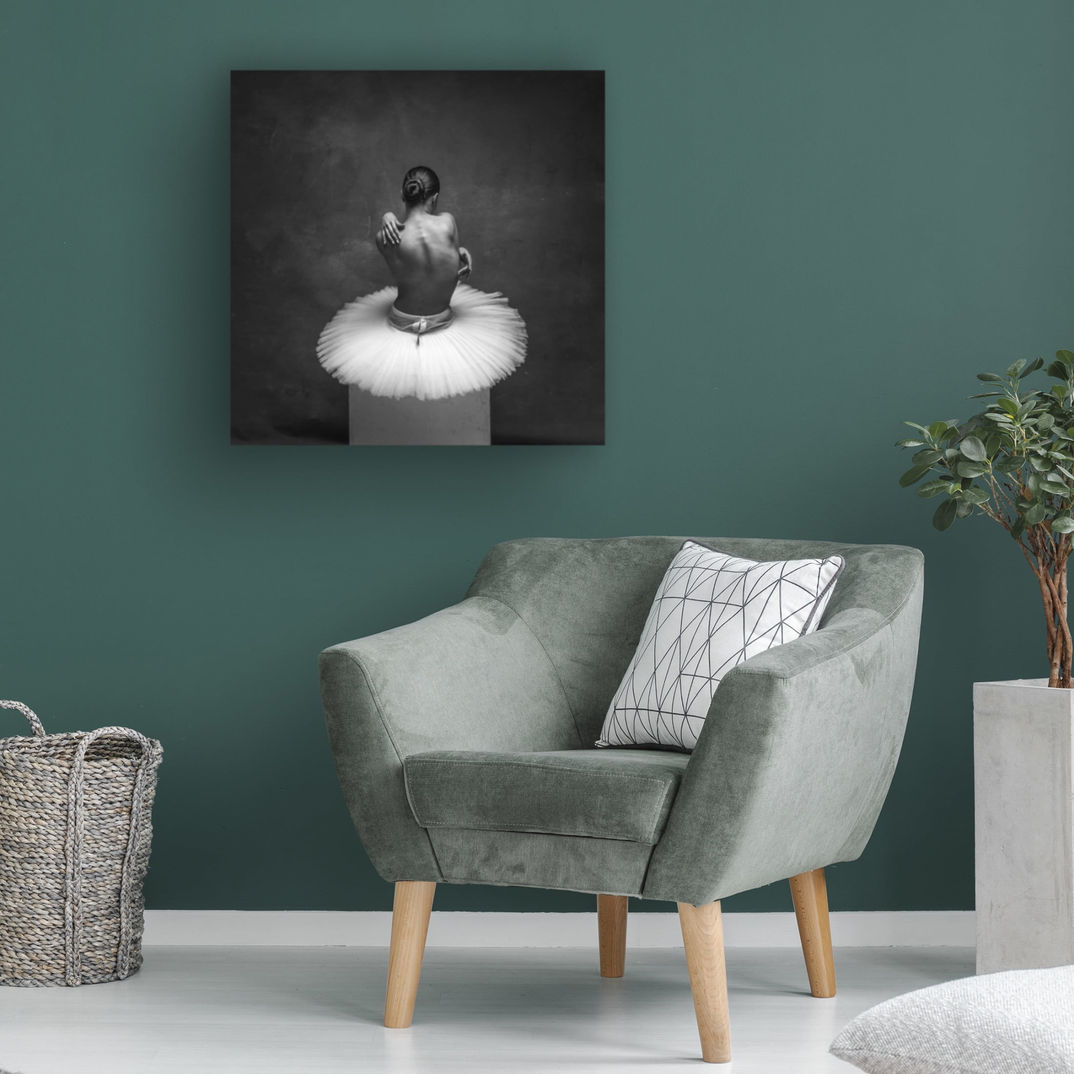 Canvas Wall Art - Alexander Yakovlev 'Grace' Wall Art for Living Room, Bedroom, or Office Décor by Trademark Fine Art - 24 x 24 Inches