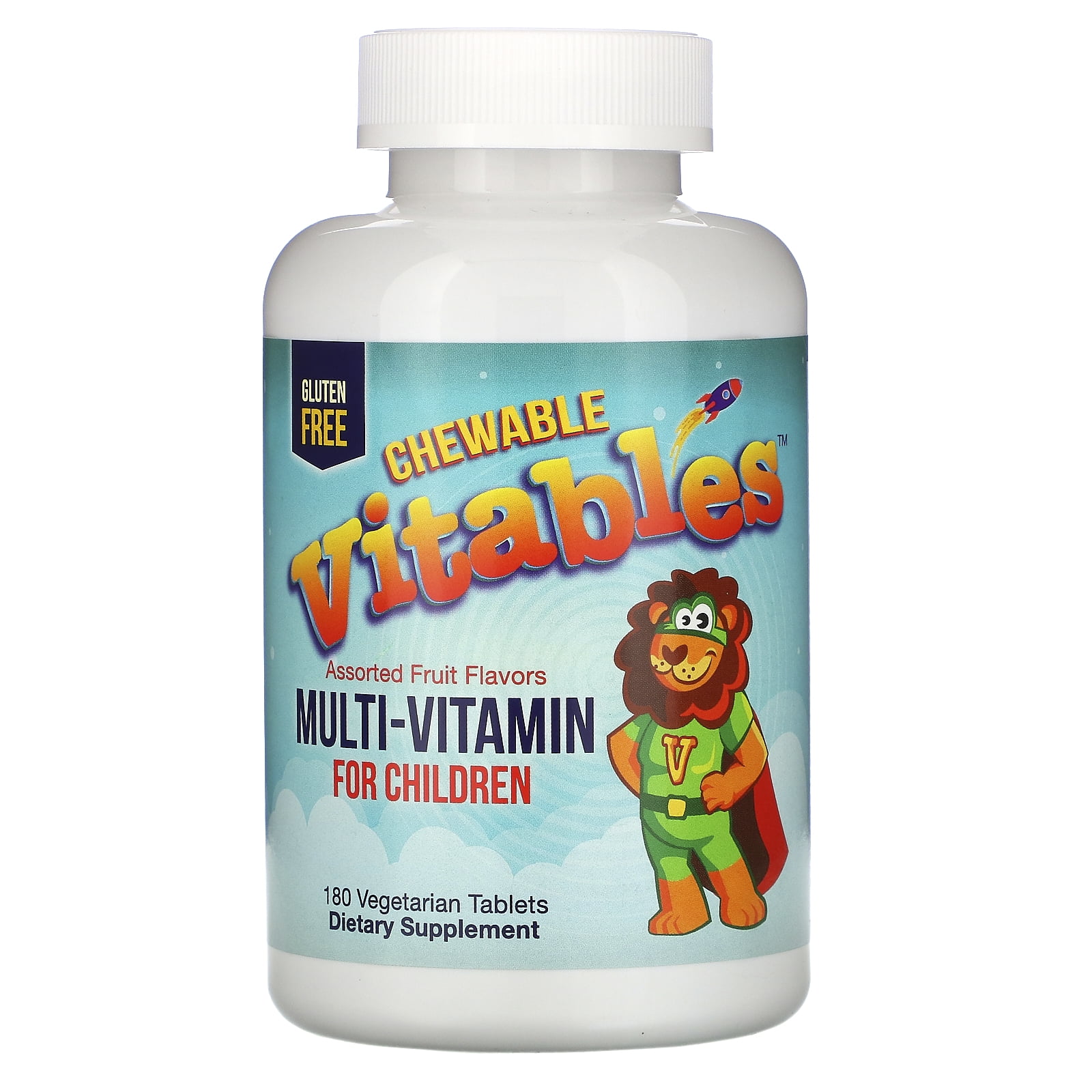 Vitables MultiVitamin for Children, Assorted Fruit Flavors, 180