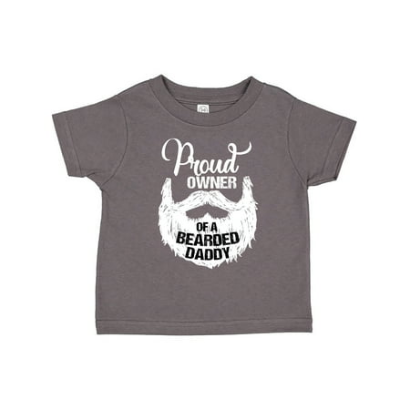 

Inktastic Proud Owner of a Bearded Daddy Gift Toddler Boy or Toddler Girl T-Shirt