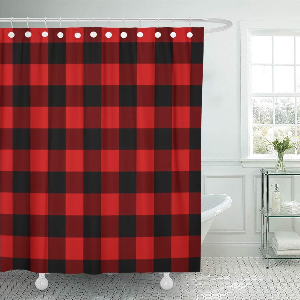 Suttom Black Red Plaid Buffalo Lumberjack Check Rustic Pattern Suttom Black Red Plaid Buffalo Lumberjack Check Rustic Pattern