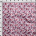 thumbnail image 4 of oneOone Viscose Jersey Red Fabric Abstract Floral Fabric For Sewing Printed Craft Fabric By The Yard 60 Inch Wide, 4 of 5