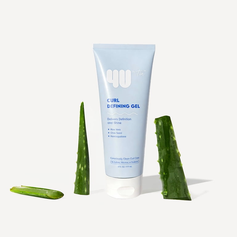 4U by Tia Curl Defining Gel with Aloe Vera and Hemi15, 6 fl oz