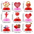 thumbnail image 2 of Red Valentines Centerpieces for Tables - Large, Pack of 9 | 3D Valentine Honeycomb Centerpiece, Valentines Day Table Decorations | Valentines Day Table Centerpiece, Valentines Day Decorations, 2 of 5