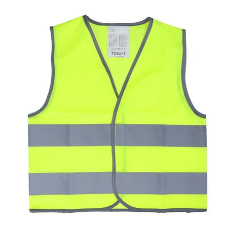 

Kid Safety Vest Outdoor Night Reflective Waistcoat for Kid Child Boy Girl (Yellow S Size)